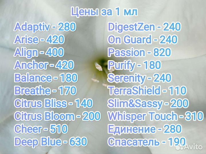 Смеси doTerra в пробниках 1-2-3-5мл