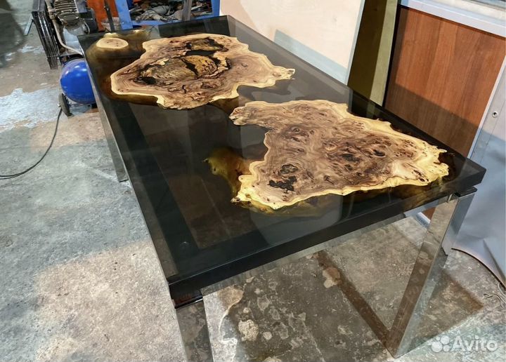 Столы с эпоксиднлй смолой