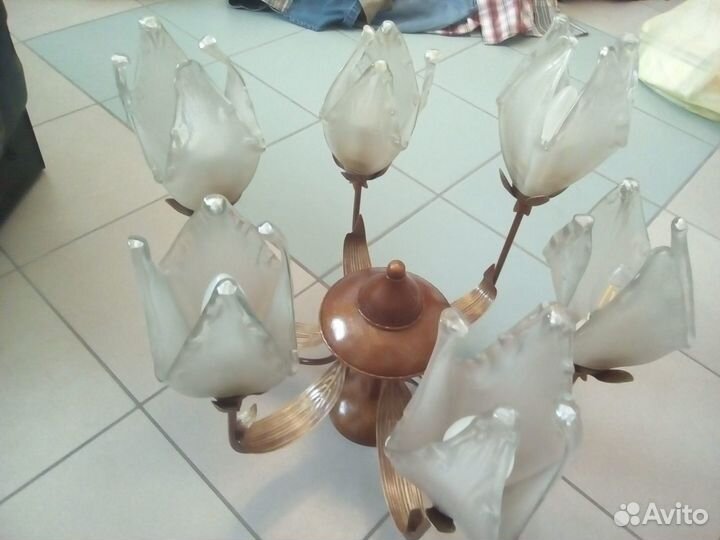 Люстры и светильники б/у с установкой