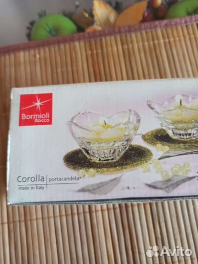 Подсвечник итальянское стекло