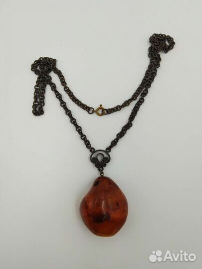 Кулон подвеска янтарь СССР