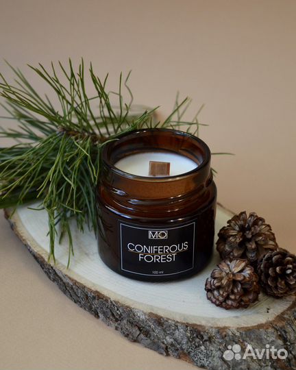 Ароматическая свеча 100 мл, ручная работа