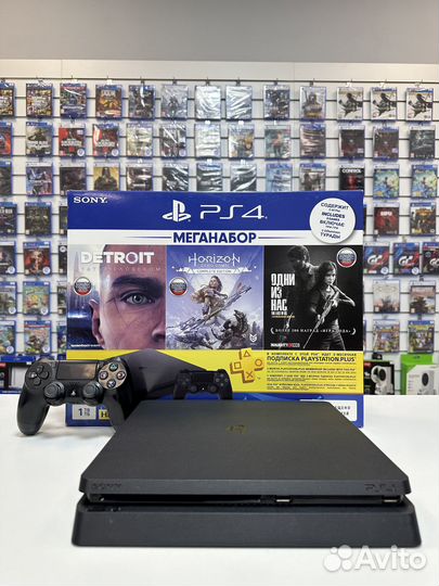 PlayStation 4 Slim 1Tb + 45 игр