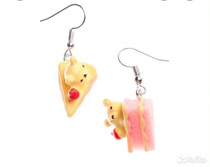 Серьги тортики