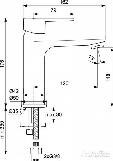 Смеситель для раковины Ideal Standard Cerafine