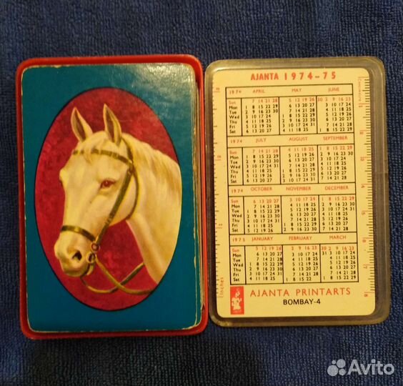 Карты игральные и футляр. Винтаж. 70-80-90е