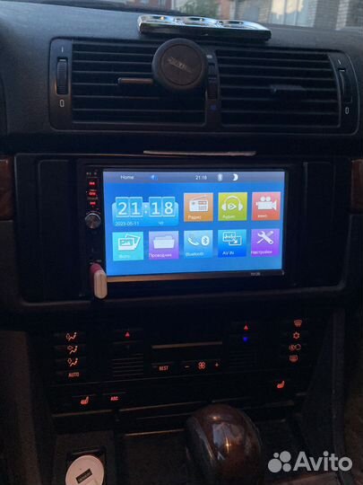 Рамка 2дин и аудио штекер бмв е 39