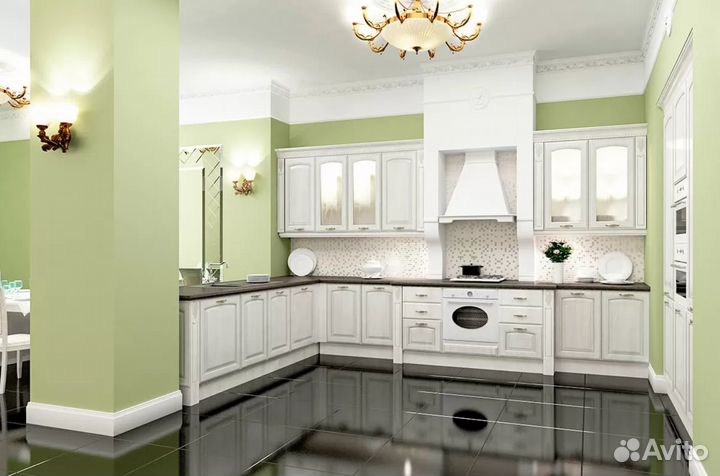 Кухня на заказ, прямая, маленькая, угловая