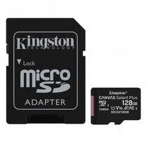 Память micro Secure Digital Card 128Gb Kingston Canvas Select Plus sdcs2/128GB