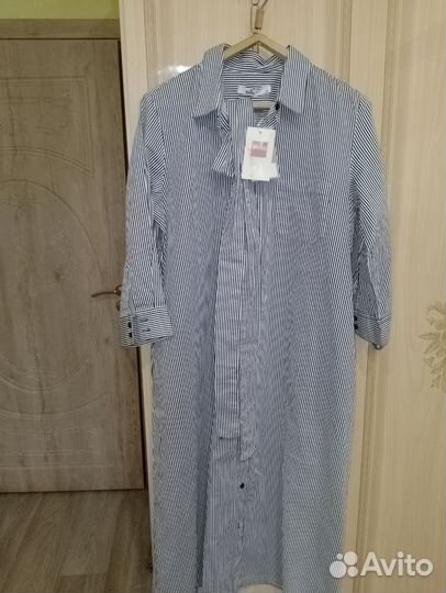 Платье - рубашка, нов Zolla44-46, платье батист