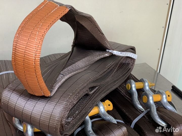 Трос буксировочный 42 тн./8 м.(180мм.) петля-петля