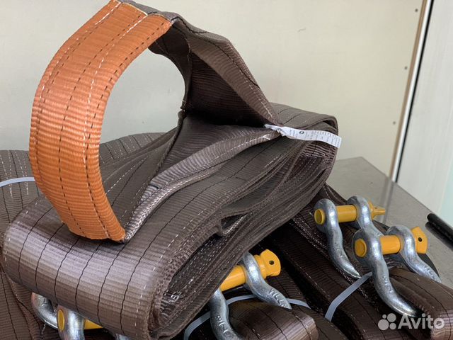 Трос буксировочный 42 тн./8 м.(180мм.) петля-петля