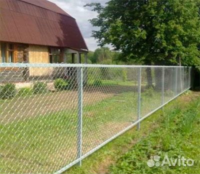 Забор, сетка рабица