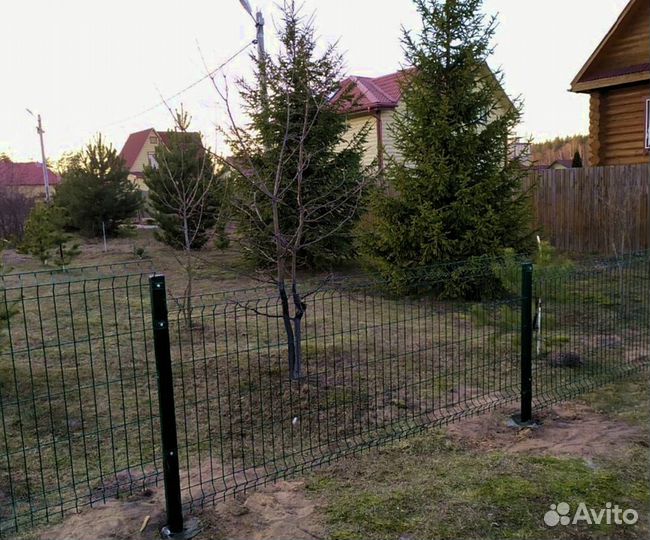 Забор сетка 3д