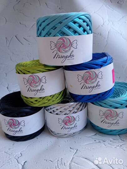 Трикотажная пряжа biskvit и лента