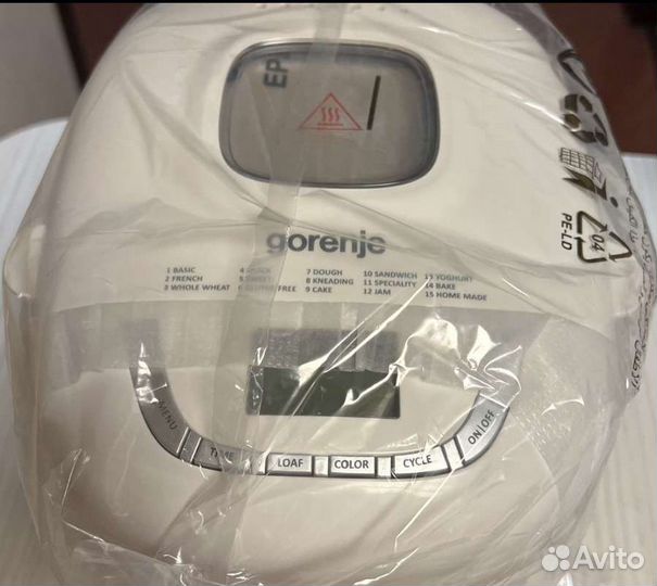 Новая хлебопечка Gorenje