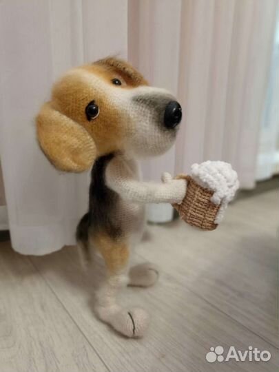 Собака вязаная