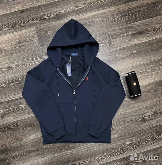 Zip Худи Ralph Lauren утепленное на флисе