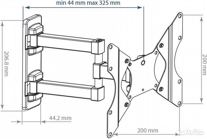 Кронштейн для тв Galactic-13 15