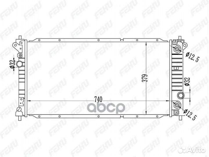 Радиатор охлаждения SsangYong NewActyon/Korando
