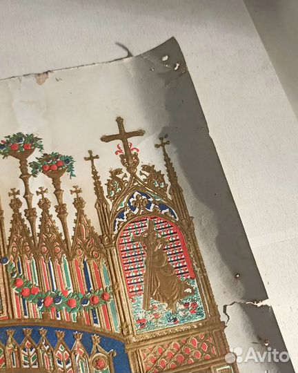 Старинная икона Всескорбящая Богородица