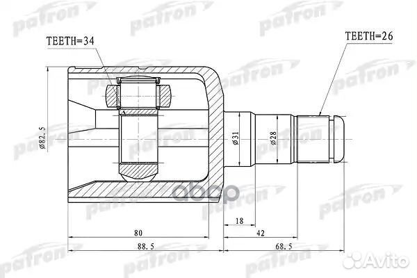 ШРУС PCV1305 patron
