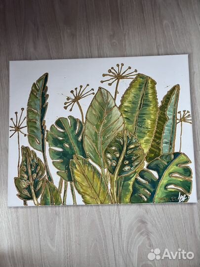 Картина акрилом на холсте