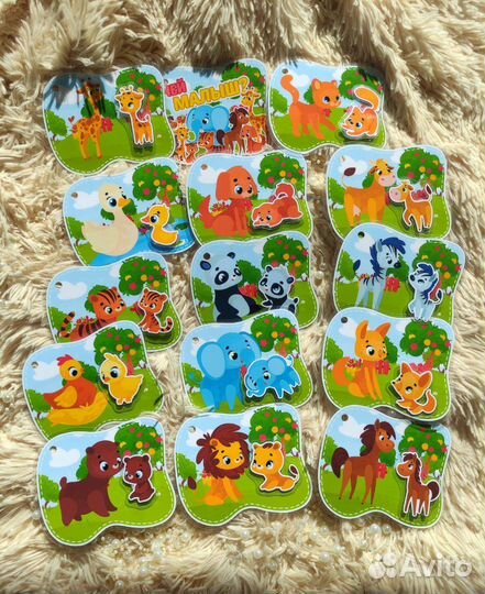 Развивающая игра на липучках