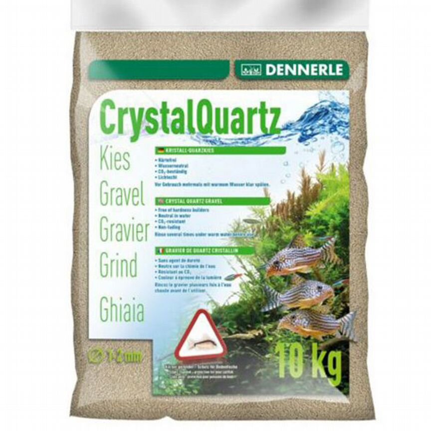 Грунт Dennerle Crystal Quartz Gravel, природный