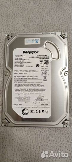 Жесткий диск 250 гб hdd maxtor