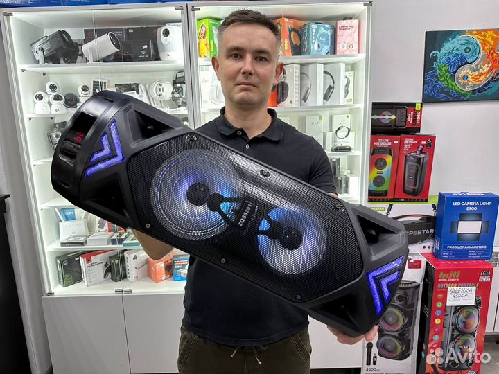 Блютуз колонка ZQS новая мощная большая