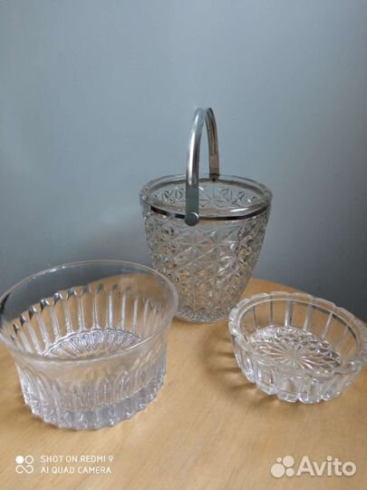 Конфетница стекло СССР