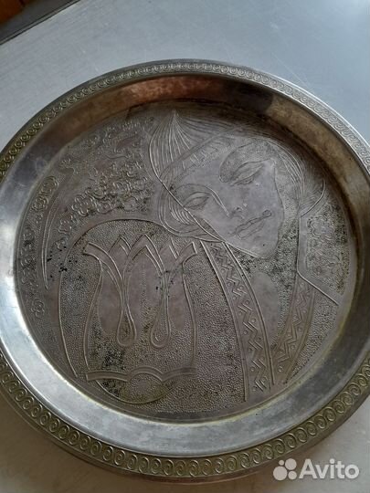 Поднос мельхиор СССР