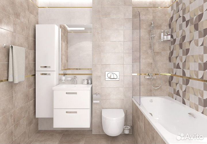 Laparet Atlas Плитка настенная бежевый 20х40