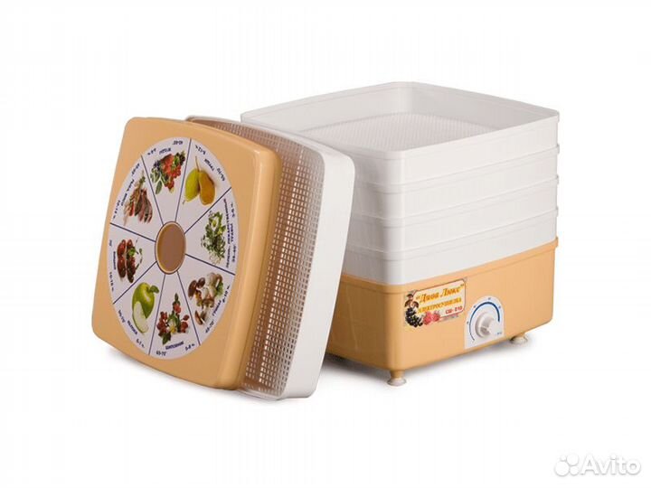 Сушилка овощей и фруктов ротор Див сш 010-02 квадр