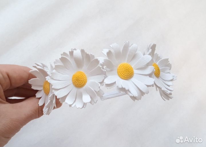 Ромашки. Ободок из фоамирана