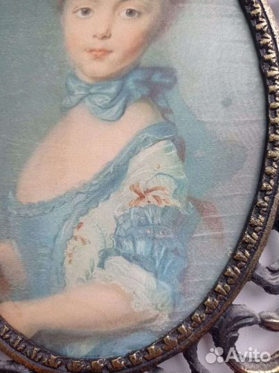 Настенное панно. Шелкография. Дама в шляпе