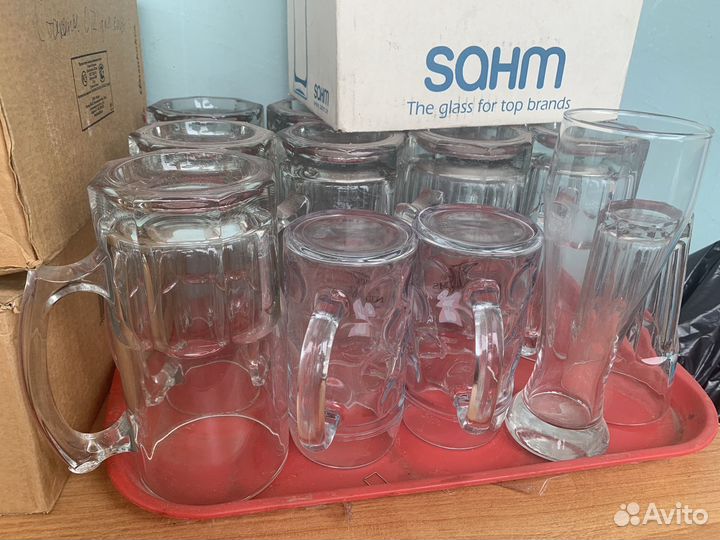 Стаканы, кружки пивные