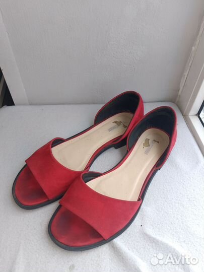 Босоножки летние замша