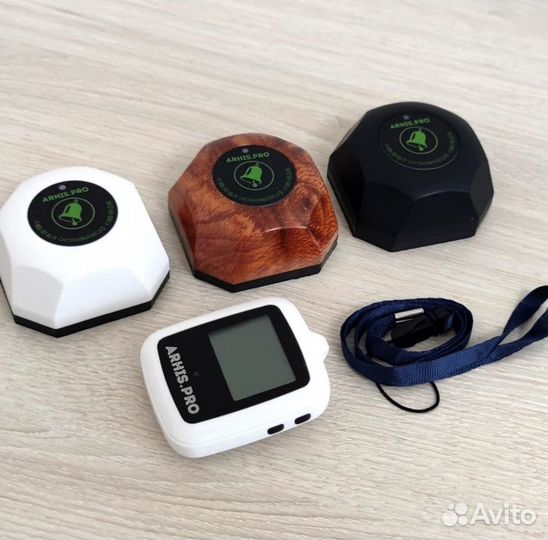 Кнопка вызова персонала и часы пейджер Поясной