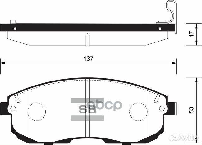 Колодки тормозные дисковые Infinity G35 05-06