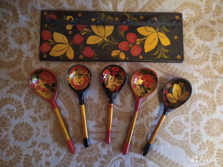 Хохлома деревянные ложки СССР