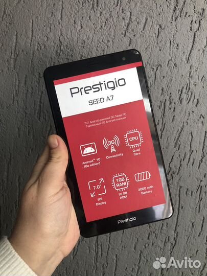 Планшет prestigio A7, диагональ 7 дюймов