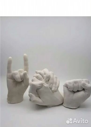 Слепки рук 3d