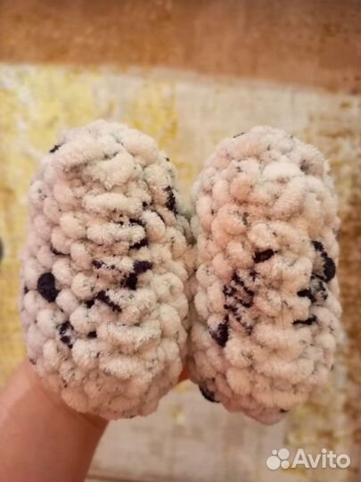 Плюшевые пинетки из Ализе пуффи файн