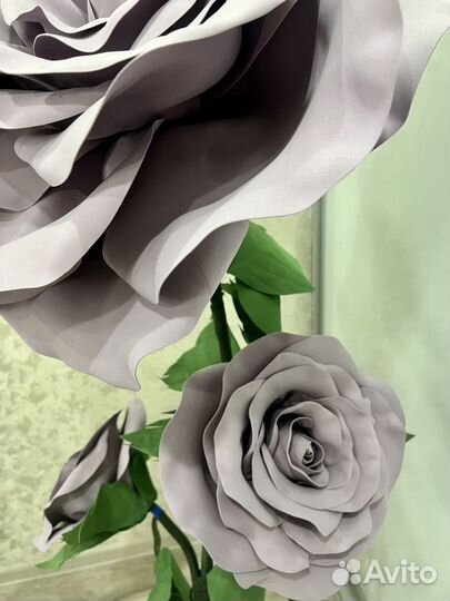 Светильник роза из изолона