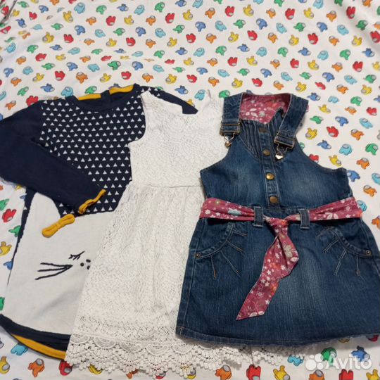 Большой пакет вещей для девочки 116