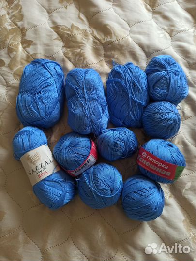 Пряжа для вязания вискоза и хлопок