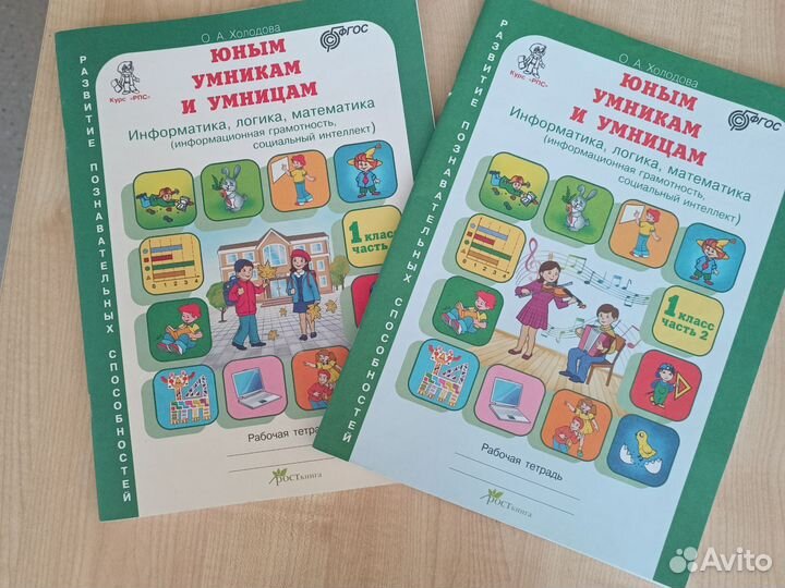 Рабочая тетрадь О. А. Холодова 1 и 2 ч, 1 класс