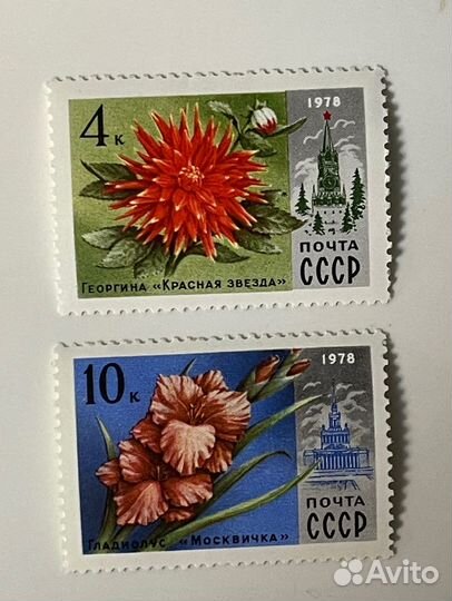 Почтовые марки СССР и России